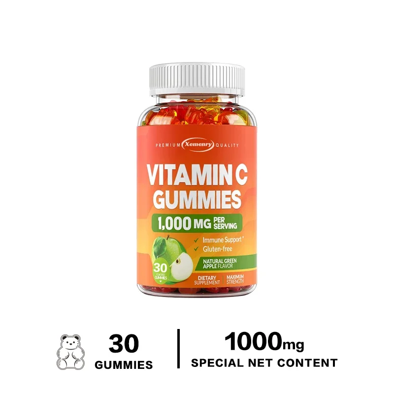 Vitamin C Gummies - Antioxidant, Supports Skin and Immune Health, Promotes Collagen Synthesis, Non-GMO, Vegetarian