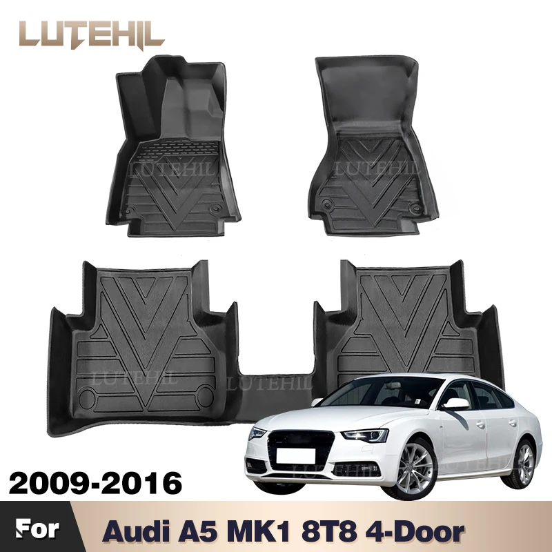 

All-Weather TPE Car Floor Mat For Audi A5 8T8 4-Door 2009-2016 2015 2014 2013 2012 2011 Carpet Interior Protector Accessories