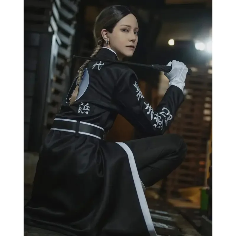 

Sky06 HOLOUN Tokyo Anime Ran Haitani Rindo Haitani Cosplay Costume Tenjiku Brothers Embroidery 5PCS Sets Coat Halloween Ch66liU&