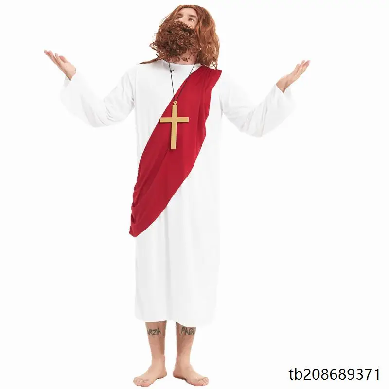 ชุดคอสเพลย์ผู้ชาย ชุดจักรพรรดิ ซีซาร์ พระเยซู สำหรับงานแฟนซี งานคาร์นิวัล การแสดงบนเวที ชุดพื้นเมืองจีนดั้งเดิม...