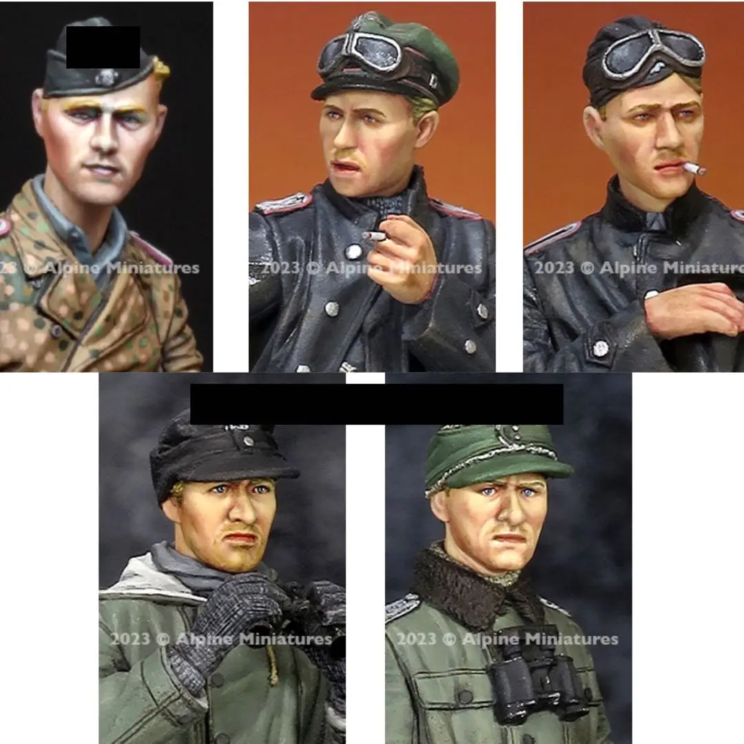 1/35 Resin Model Figure GK，German soldier head ,   Unassembled and unpainted kit