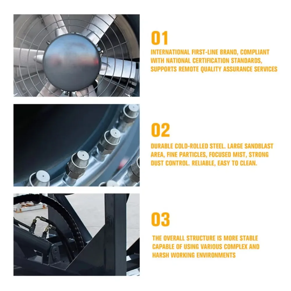 

40M 100M 80M 50M 60M Fog Cannon Machine Throw Distance Dust Cannon Dust Control Automatic Water Mist Cannon