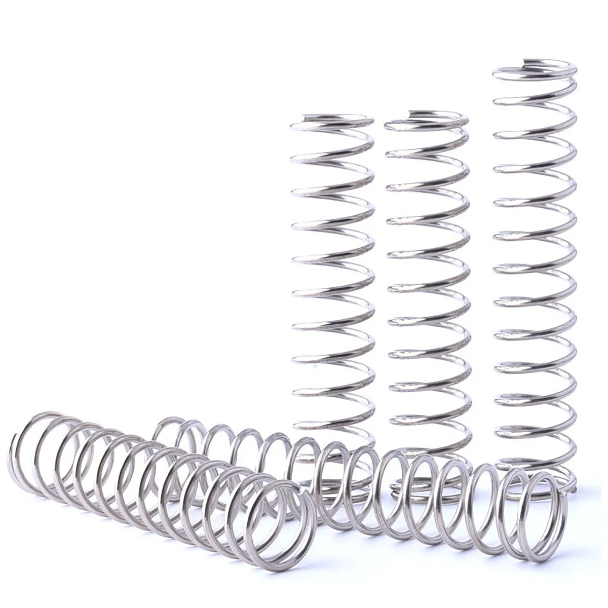 4 stuks 304 roestvrij staal drukveer WD 2 mm * OD 28 mm / 30 mm * lengte 10 mm-50 mm drukveer