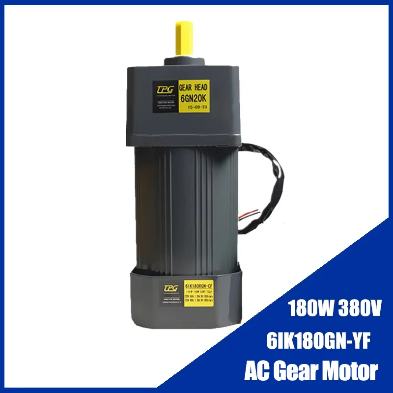 180W 380V AC Gear Motor 6IK180GN-YF Three Phase High Torque Deceleration Asynchronous Motor