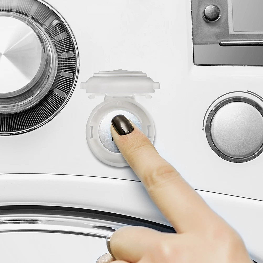 

2 Pcs Oven Electrical Switch Protection Lock Child Washing Machine Safety Abs Proof Knob Covers