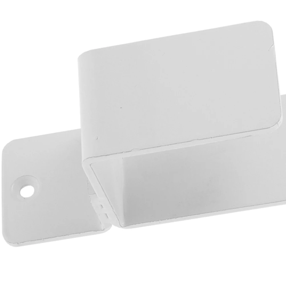 

1 set Door Latch Heavy Duty U Shaped Bracket White Steel Barn Hardware Door Safety Fence Barricade Brackets Garage