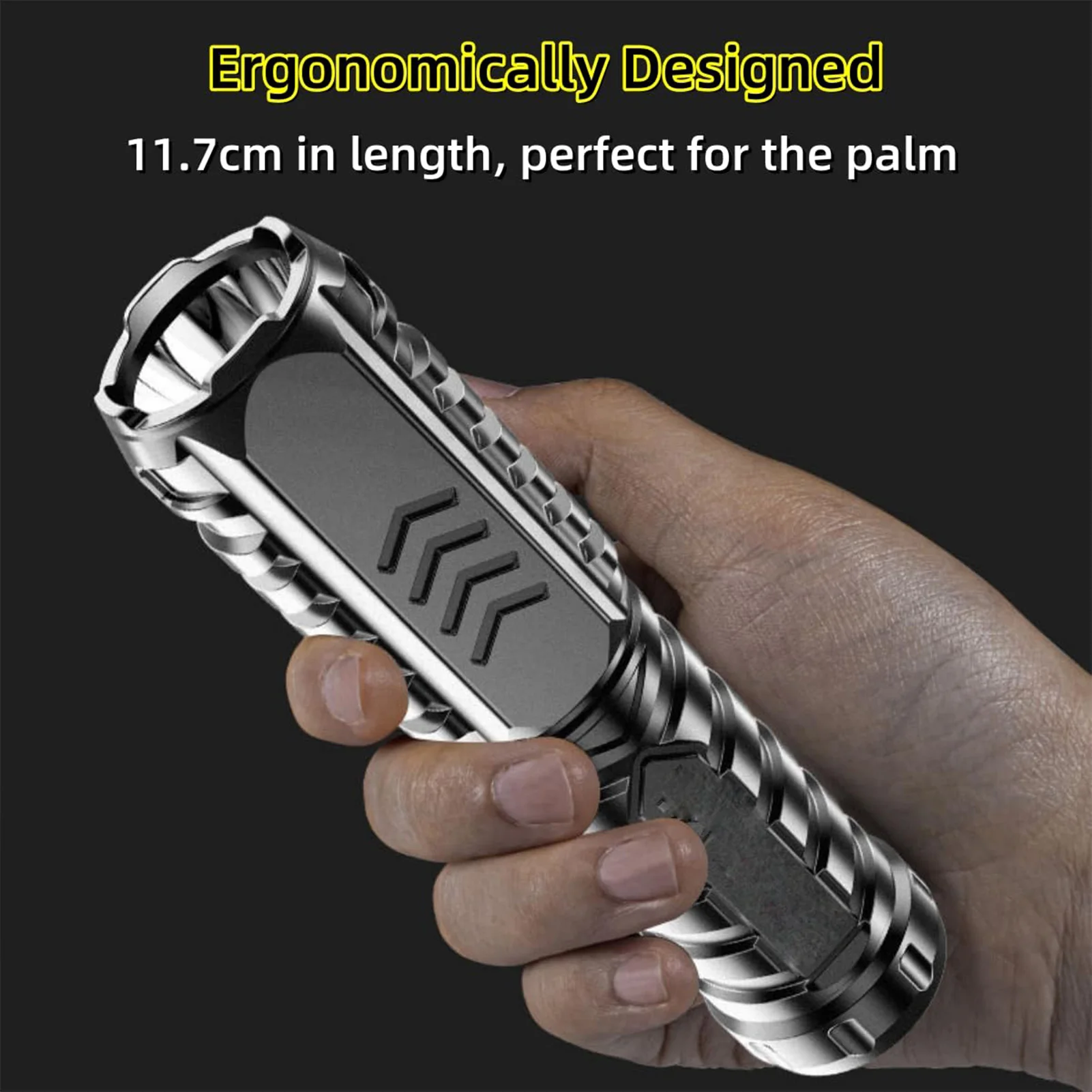 Multifunctional Handheld Flashlight Super Strong LED Outdoor Waterproof Flashlight for Cycling Backpacking Emergency Use