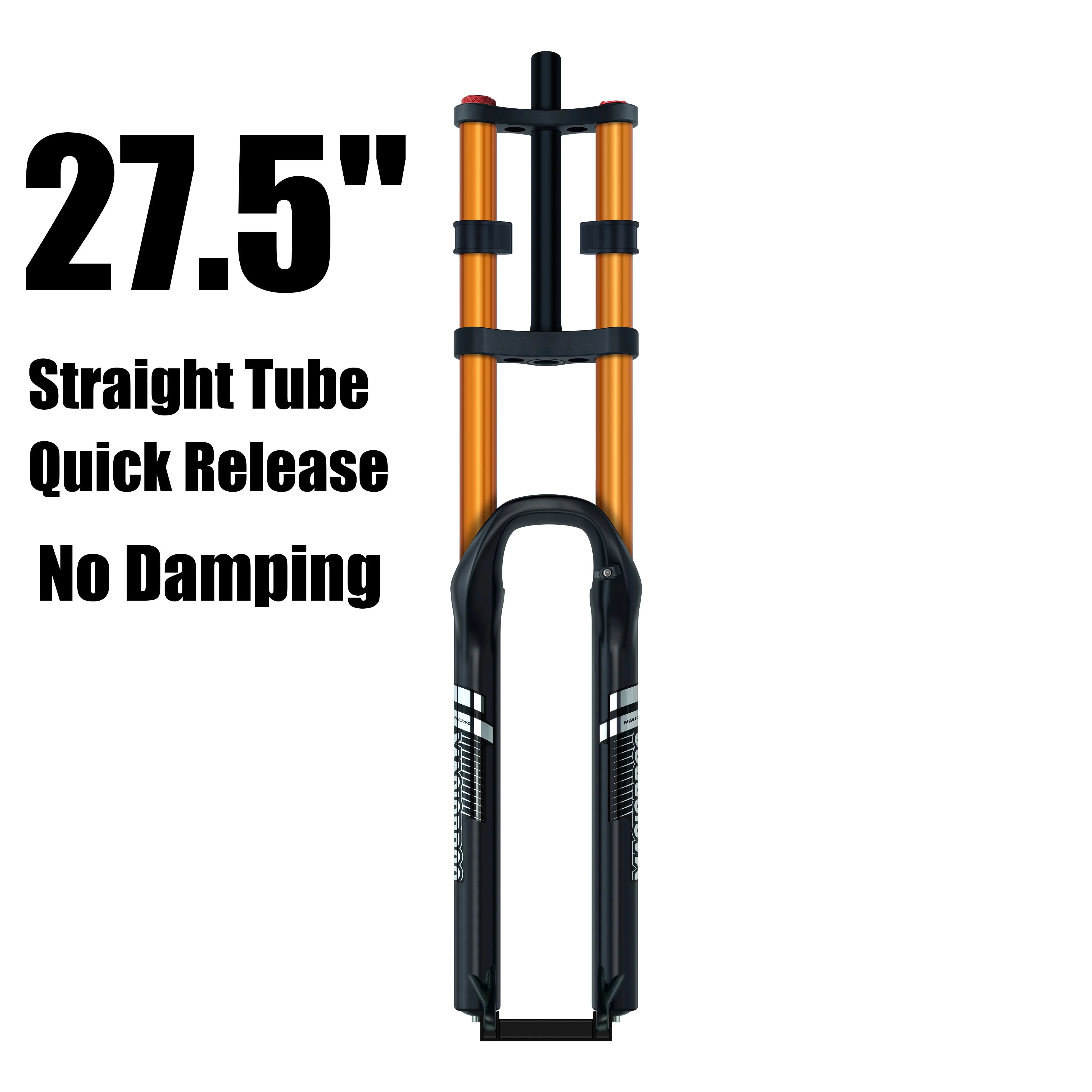 MAGICBROS Dubbele Schouder Luchtvering Vork Schijfrem 180MM Veerweg 15*100 / 110MM Elektrische E-Bike Mountainbike Lucht Vork