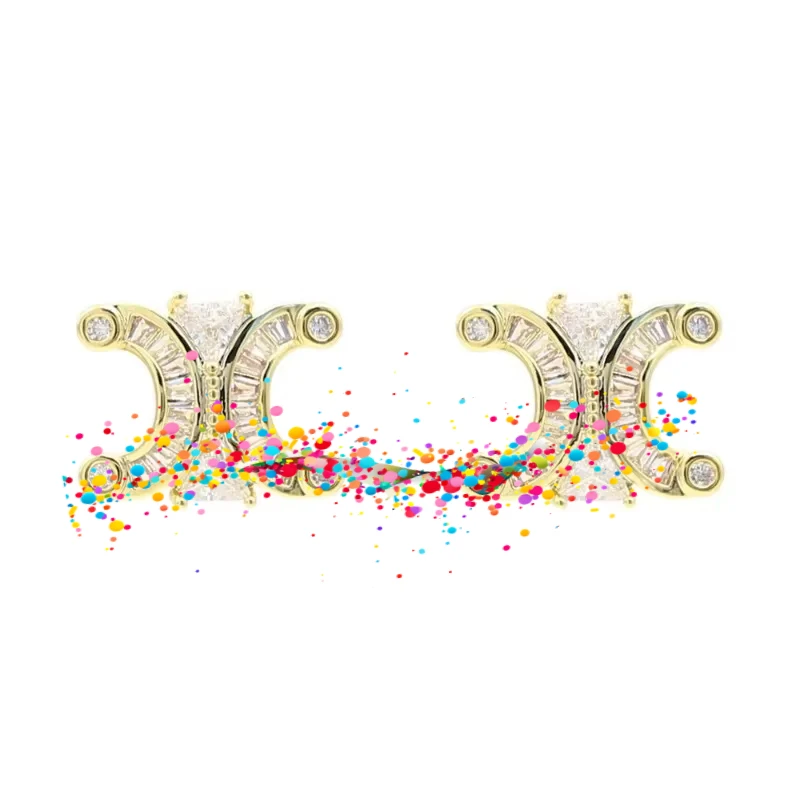 أقراط انتصار جديدة ذات جودة عالية وفاخرة خفيفة، أقراط عصرية ومتعددة الاستخدامات للمواصفين الاجتماعيين