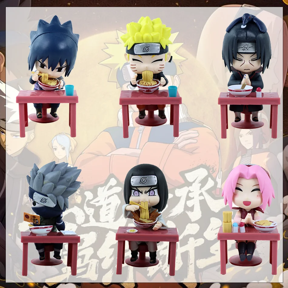 

New In Stock Hot Sale Bandai Naruto Breeze Ramen Lamian Noodles Theme Blind Box Handmade Ornament Gift Naruto Sasuke Model Toys