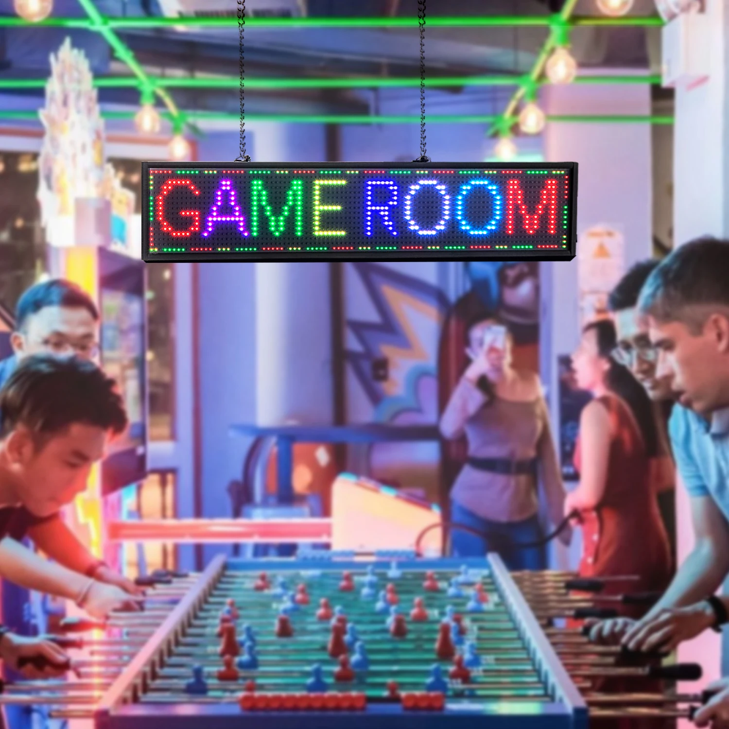 50cm Led Display Board P5 Led Price Poster Display Indoor WiFi Programmable Information LED Sign Screen Support Multi-Languages