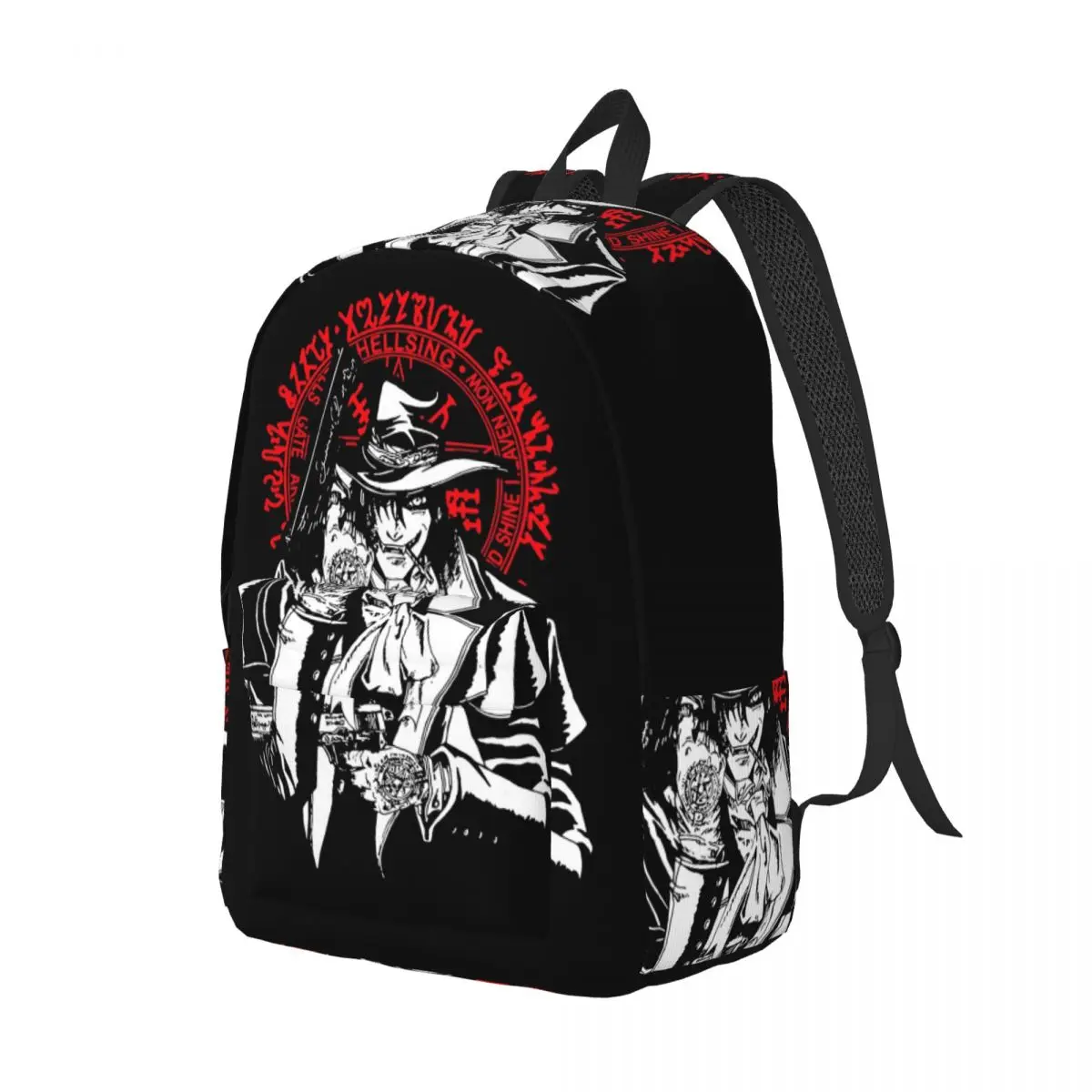 

Hellsing Alucard Backpack Daypack Large Capacity Boys Girls BookBag School Bag Shoulder Bags for Men Women