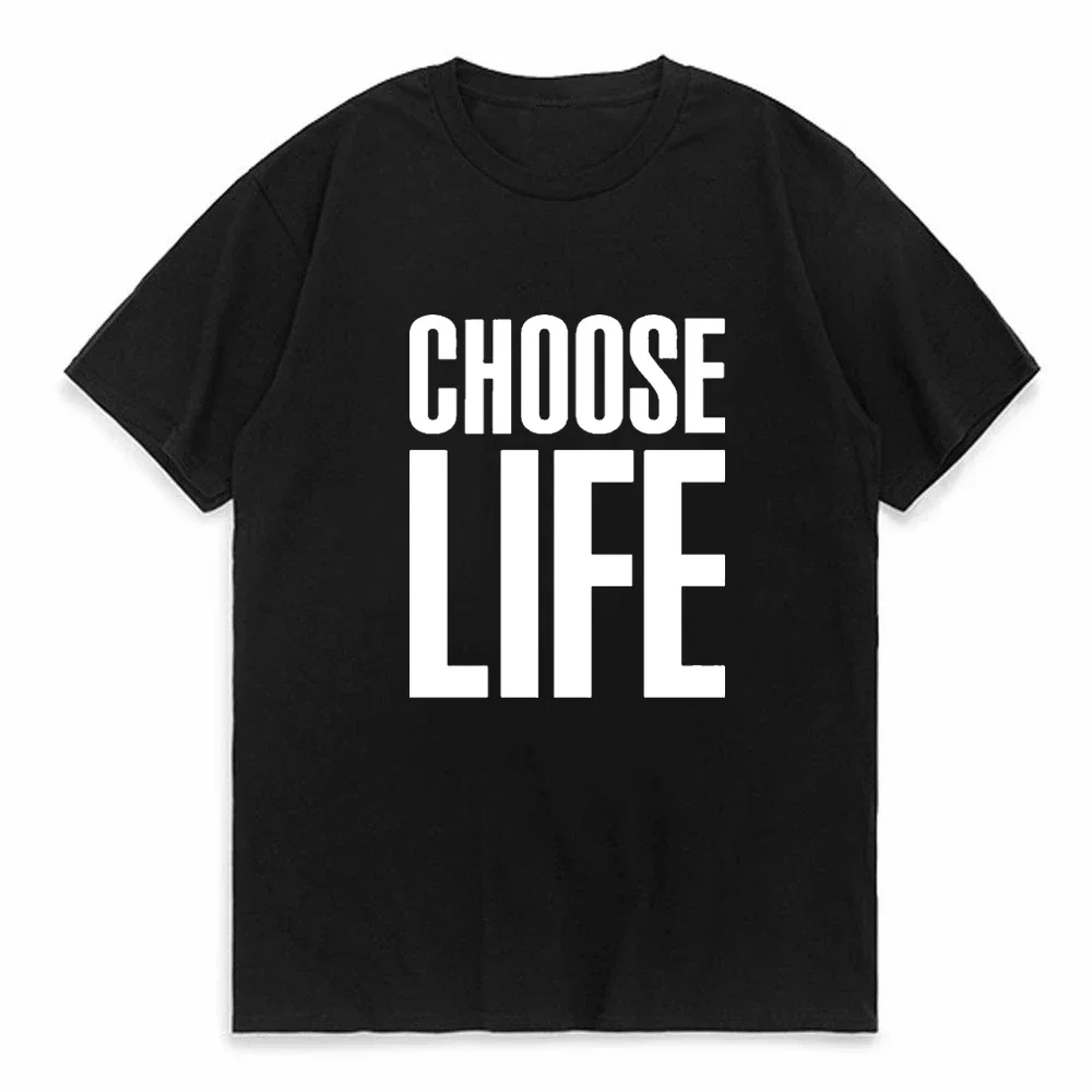 

CHOOSE LIFE PRINTED T SHIRT MENS WOMENS TRAINSPOTTING 90's WHAM 80's RETRO TOP TShirt Tee Shirt Unisex Pop Y2k Tops