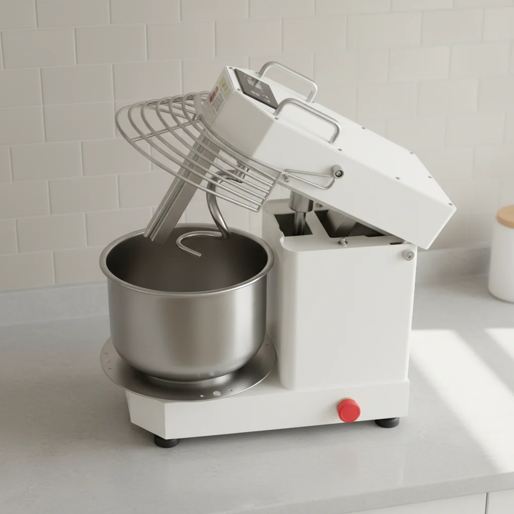 

New Adjustable Speed Double Action Dough Mixer 550W Engine Spiral Technology For Flour Mill Applications Bread Pizza Dough