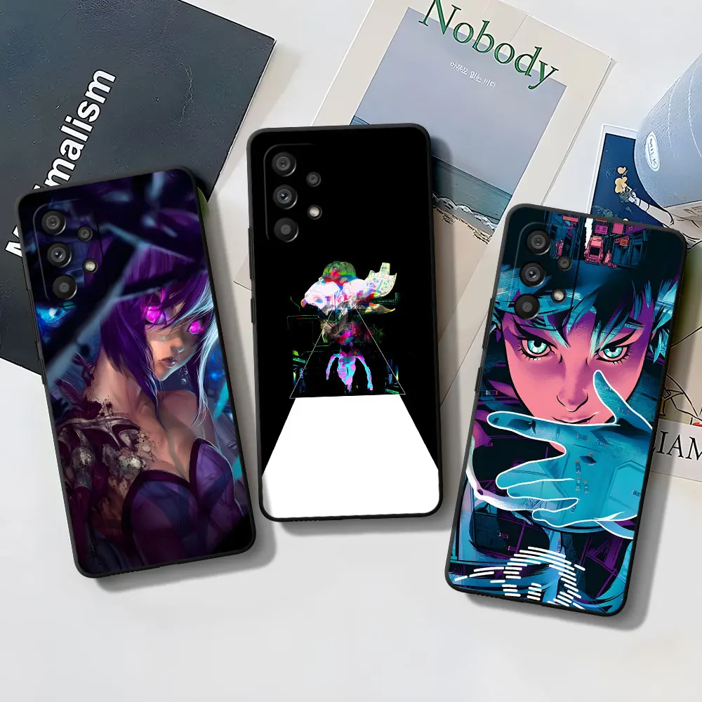 Phone Case for Samsung Galaxy A15 A55 A16 A54 A34 A12 A14 A33 A21s A17 A53 A35 A51 A57 A11 TPU Cover Anime Ghost in the Shell