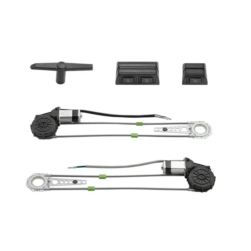 HOT-Conversion Kit 12V Universal Electric Power Window Lift Regulator For 2Door SUV Truck Van Car Window Motor Window Switch,Con