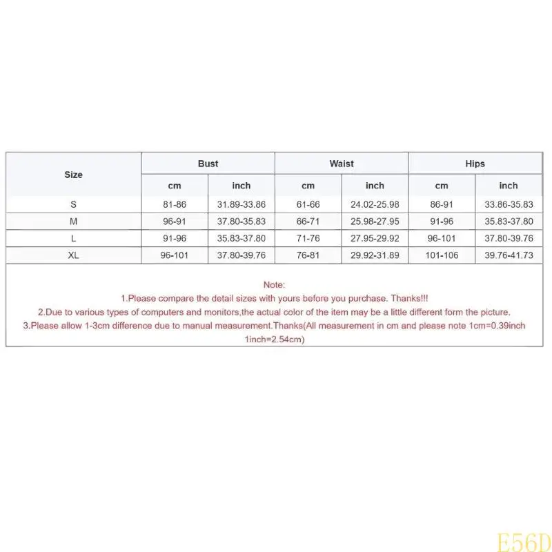 e56d Women 3 PCS Swimsuits دفع بدلة السباحة عارية الذروة إلى Beachwear #6