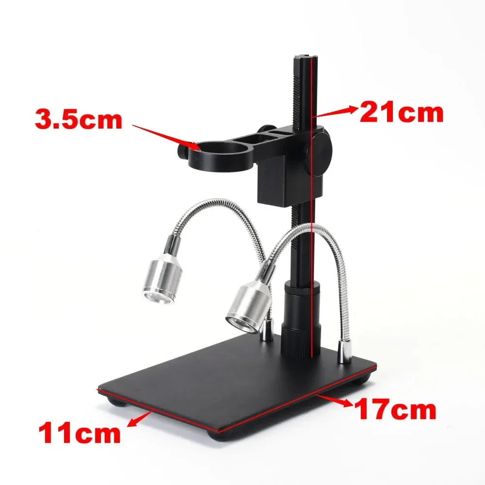 

New Full Set Mini Aluminum Alloy Stand with HD HDMI-Compatible USB Industry Digital Microscope Camera for PCB CPU Board Repai