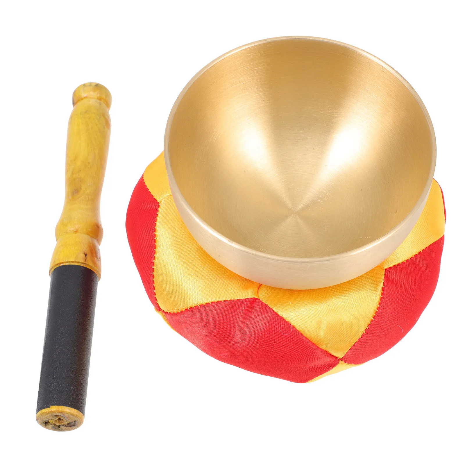 

1Set Tibetan Singing Copper Meditation Bowl Acoustic Yoga Sound Therapy Mallet Cushion for Mindfulness Healing Relaxation
