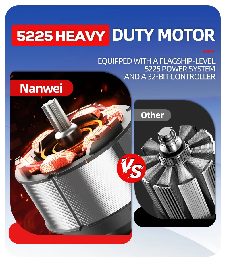 Brushless Cordless Impact Drill NANWEI Cordless 20v 13mm Ice Drill Power Tool 160NM High Torque