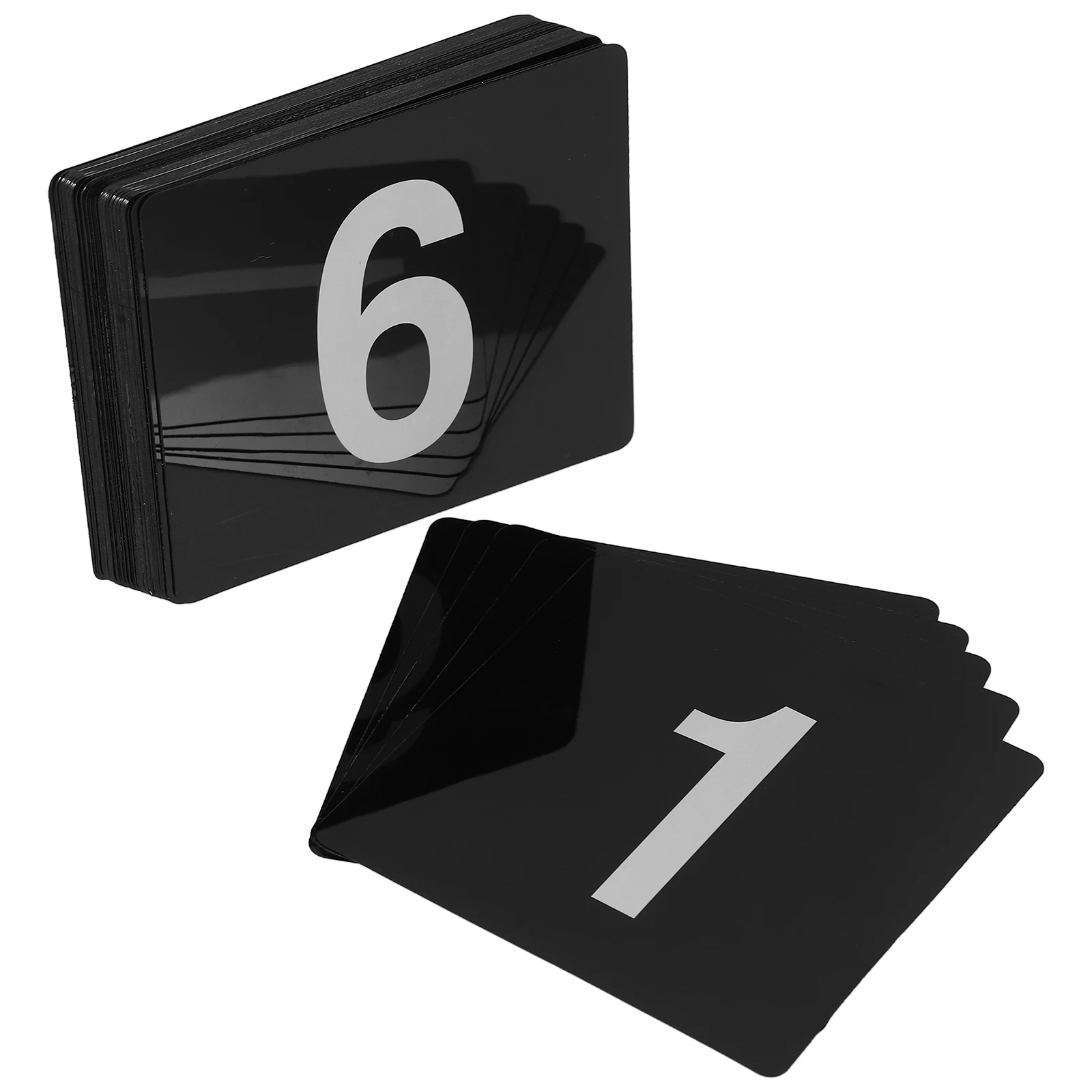 

50Pcs Table Number Cards Double Sided PVC for Wedding Reception Restaurant Party Banquet Seating Wedding Number Cards