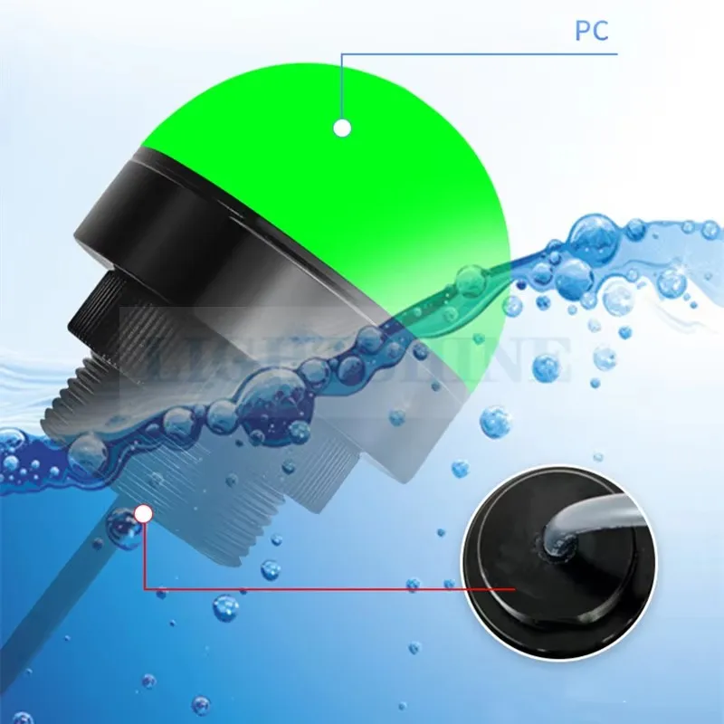 Luz Led de señal hemisférica integrada de tres colores, equipo de máquina herramienta, lámpara de alarma de advertencia, 12v, resistente al agua, 24v, D50mm, M30