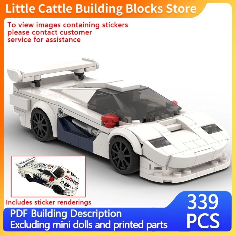 Speed Hypercar Model MOC Building Bricks Longtail Championship Racing Modular Gifts Holiday Assemble Children Toys Suit