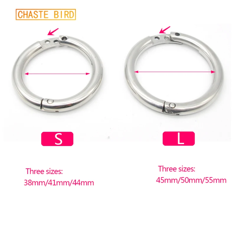 CHASTE BIRD Male New Extreme Silicone Soft Belt Chastity Device With Stainless Steel adjustable Ring Padlock Sex Toys BDSM A310