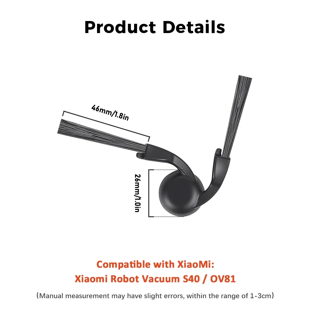 For Xiaomi S40 Pro/OV71GL / S40/OV81 Robot Vacuum Cleaner Consumables Hepa Filter Mop Cloth Main Side Brush Accessories Parts