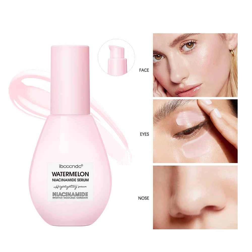 Make-up For Women Watermelon Niacinamide Serum Makeup Primer Cream Lightweight Facial Serum & Priming Liquid Brightner