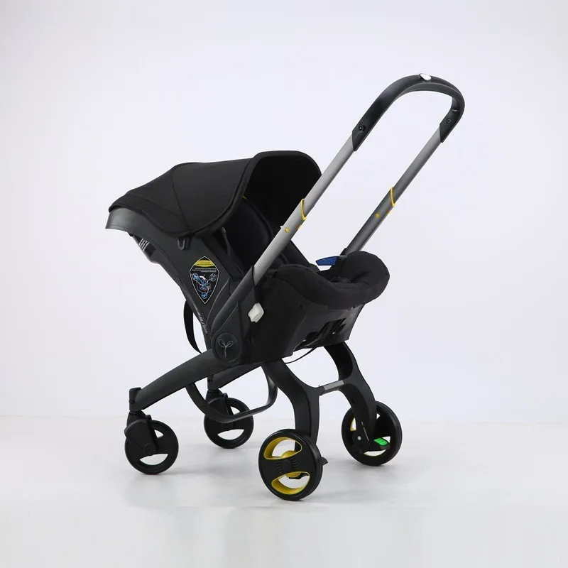 Baby Multifunctional Baby Stroller High Landscape Four-in-One Basket Stroller Two-way Lightweight Folding