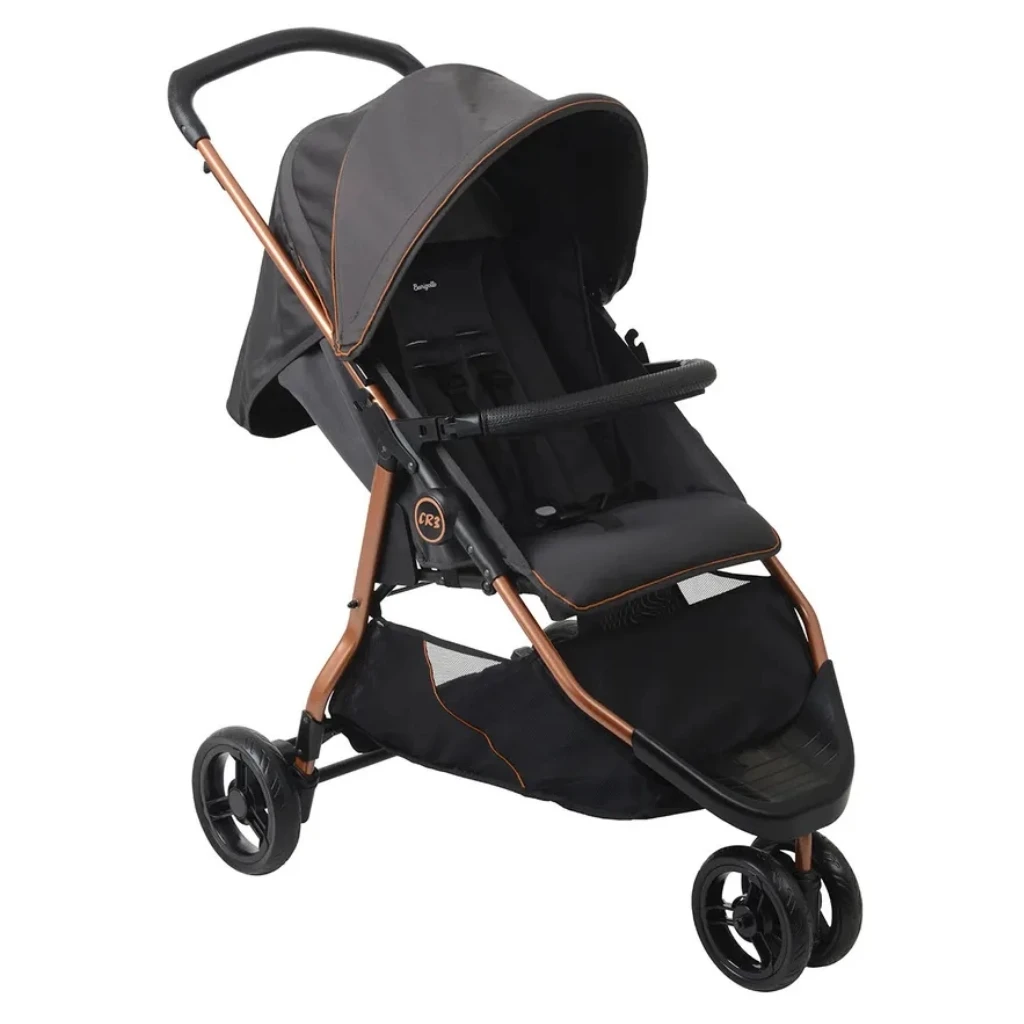 3 Wheels CR3 Grey and Copper Burigotto Baby Cart (0-15Kg)