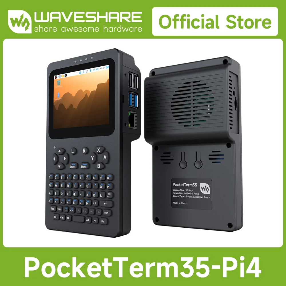 �y�Z�[�����zWaveshare Palm Linux Terminal 3.5 �C���` 640 × 480 HD �t���t�B�b�g�^�b�`�X�N���[�� Raspberry Pi 4B/5 ���T�|�[�g �|�[�^�u���J��