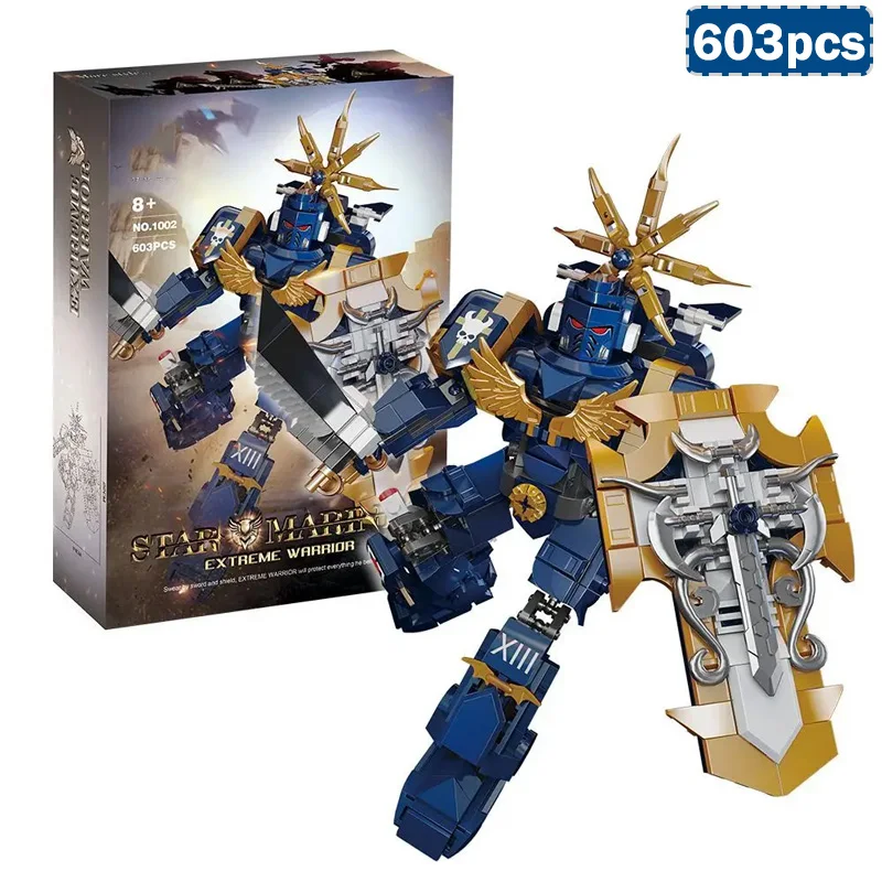 Mech Warrior 1001/1003 MOC Building Blocks Set 1004/1002 Assemblaggio Robot Ragazzi Educativi Da Collezione Modello Mattoni Giocattoli FAI DA TE Regali