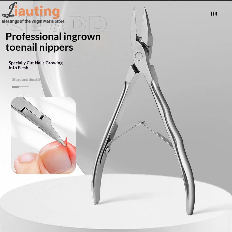 Nuovo 1 pz lama dritta tagliaunghie per unghie dei piedi taglio unghie incarnite spesse rimozione strass gemma clipper manicure strumenti per unghie