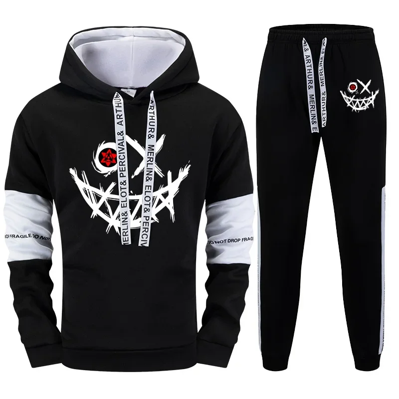 

Hot Sale Men Tracksuit Simple Casual Outdoor Quality Autumn Winter Hooded Single Sweatshirts And Sweatpant Comfort Sport Fitness