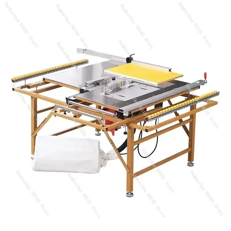 Brushless silent dust-free child and mother saw integrated machine woodworking table saw multi-function folding precision