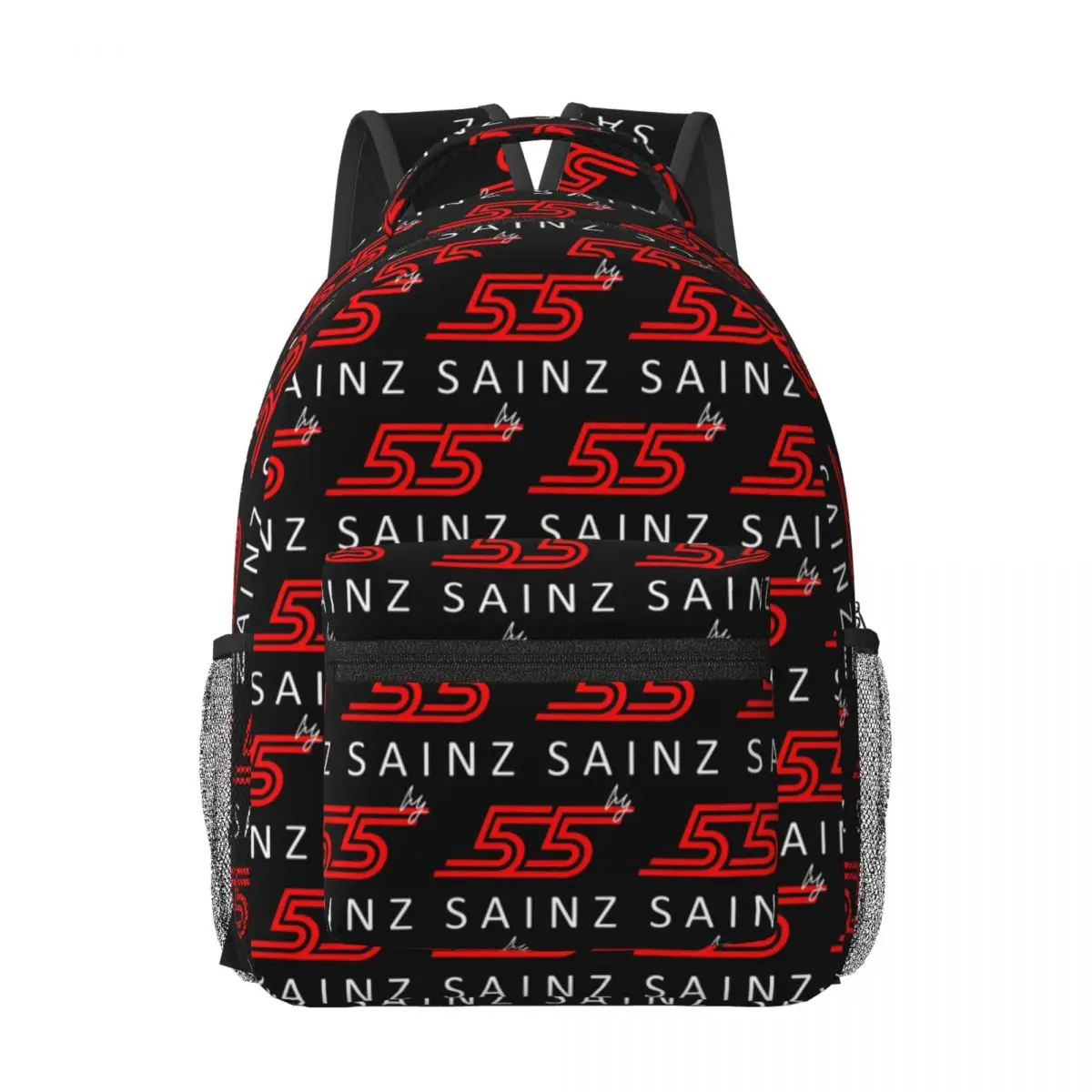 Carlos Sainz Jr F1 Signature Graphic Dark Woman Backpacks Boys Girl Bookbag School Bags Portability Laptop Rucksack Shoulder Bag