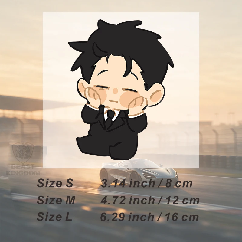 Car Stickers Cartoon Boy Suit Vinyl Decal Waterproof Die Cut Sun Proof Fade Resistant for Vehicle Body Bumper Auto Decor