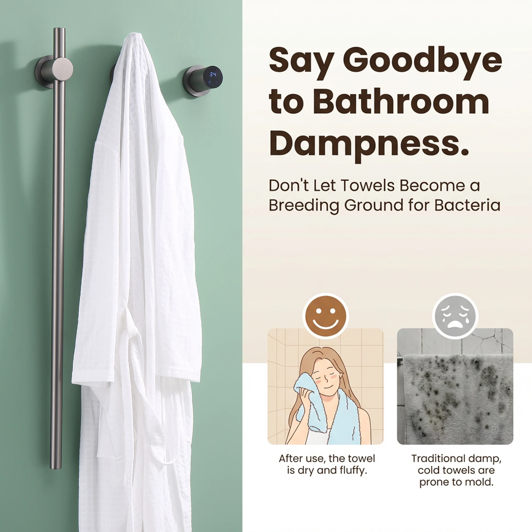 Thumbnail 2 - #35 Newest Heated Towel Rails