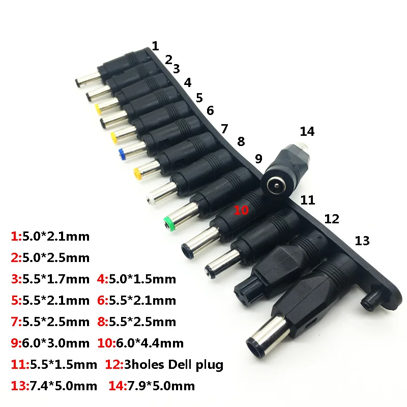 Universelle 5,5x2,1mm DC-Buchse auf AC-Stecker Stromadapter-Sets für Thinkpad Laptop-Anschluss-Sets DC-Kabel – Detail 3