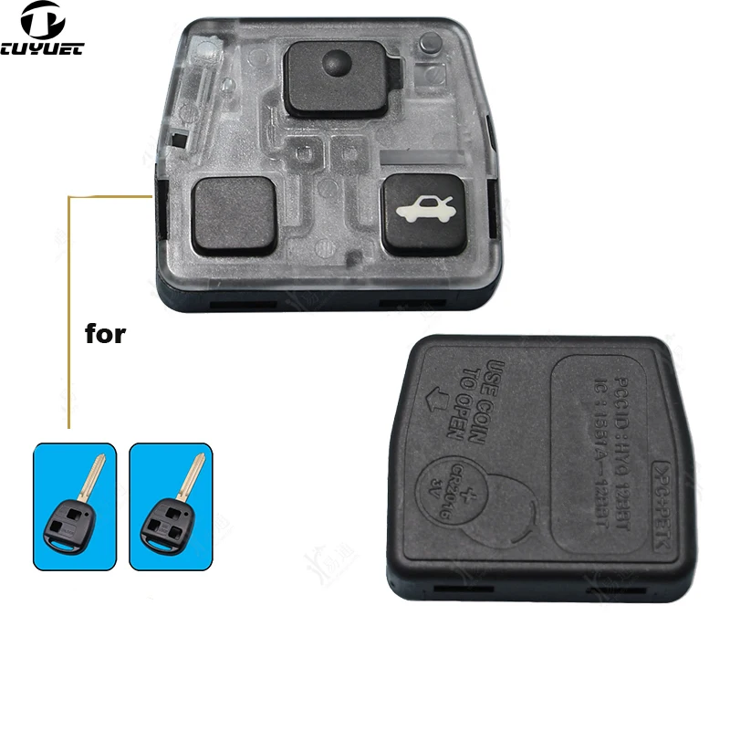 Remote Key Shell Inner liner Parts Remote Key Board Case  for TOYOTA Previa Prado