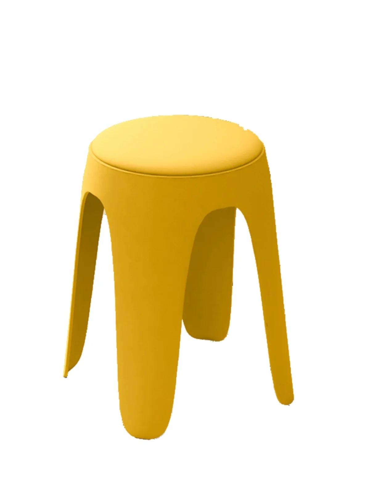 

Simple plastic stool household thickened round stool can be stacked
