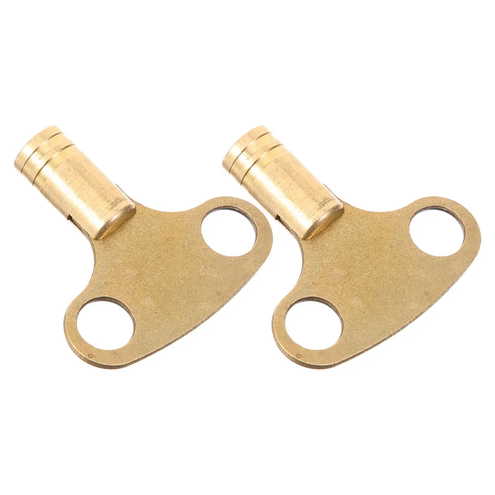 

2 Pcs Air Vent Bleeding Keys Copper Material Heater Accessories Valve Enhanced Heat Dissipation Sturdy Durability Hot Water