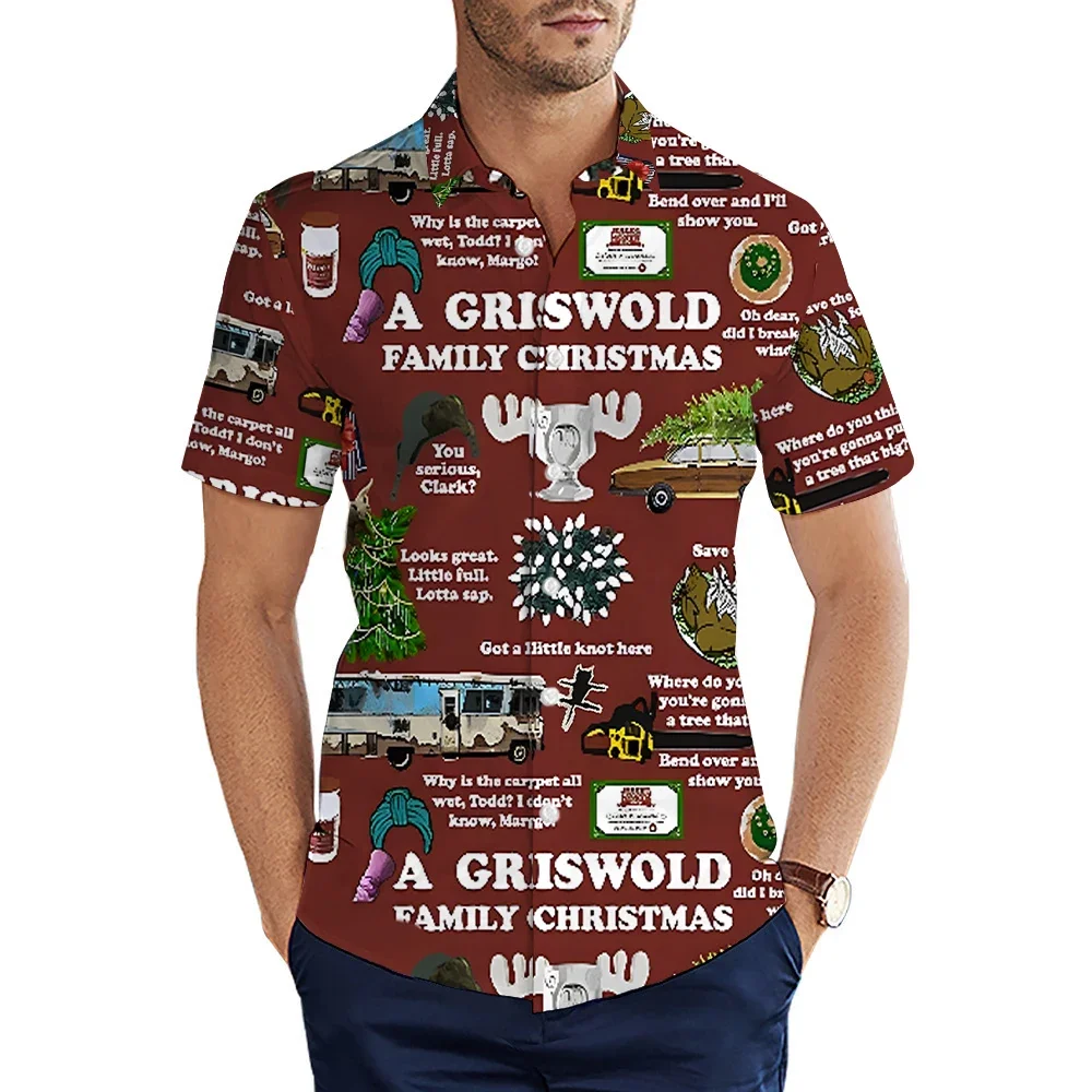 

Новая летняя мужская рубашка с 3D графическим принтом, повседневная, с коротким рукавом, в гавайском стиле, для отпуска и путешествий, легкая, для пляжа