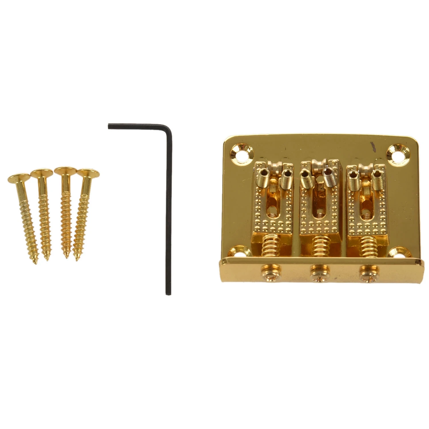 3 String Guitar Ball String Bridge Bridge Pull String Hard Tail Guitar Bridge Tail 3 String Guitar Replacement Gold