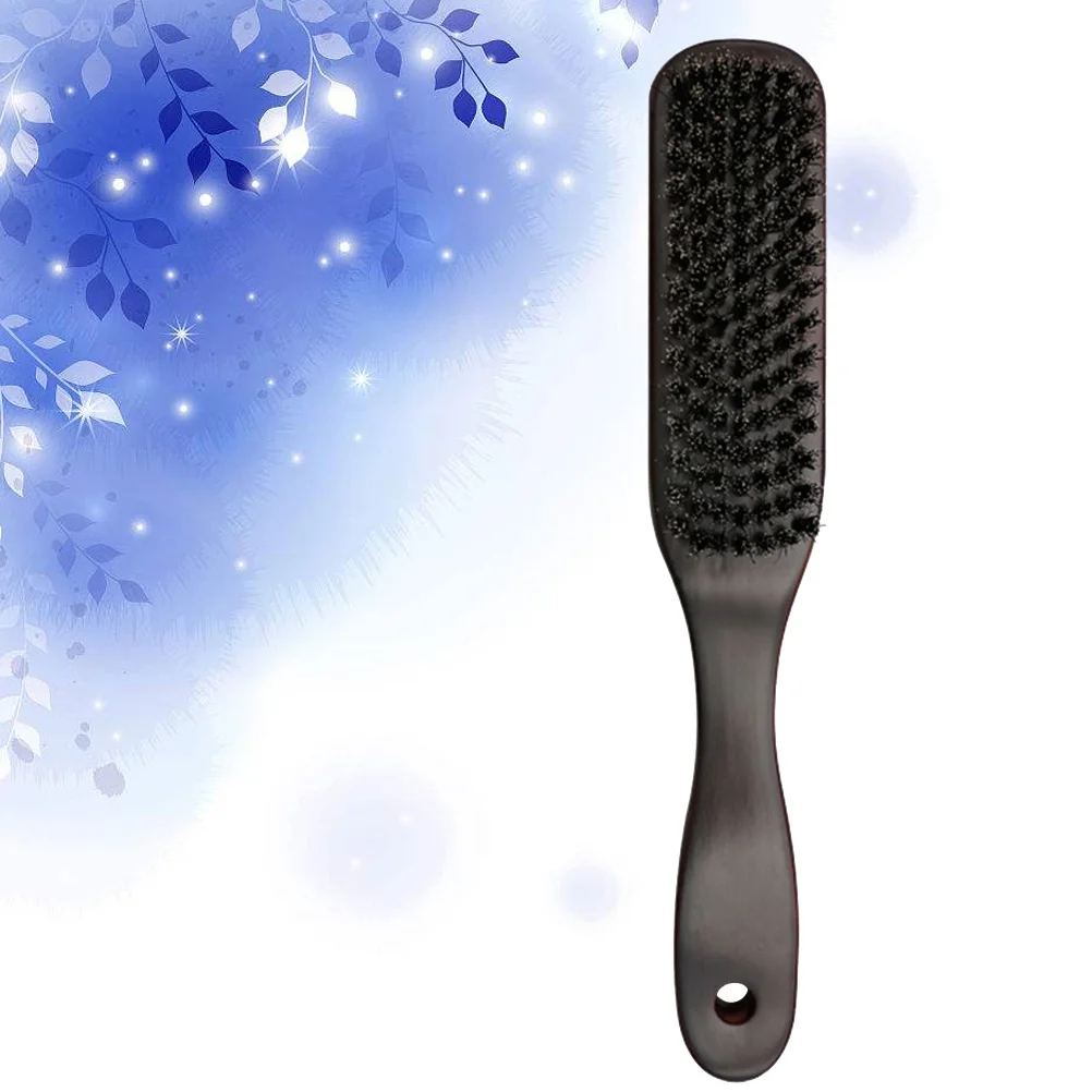 

1pc Cleaning Comb Wooden Handle Portable Bristles For Men Styling Grooming Tool Cleaning Men Beard Brush Styling Beard Brush