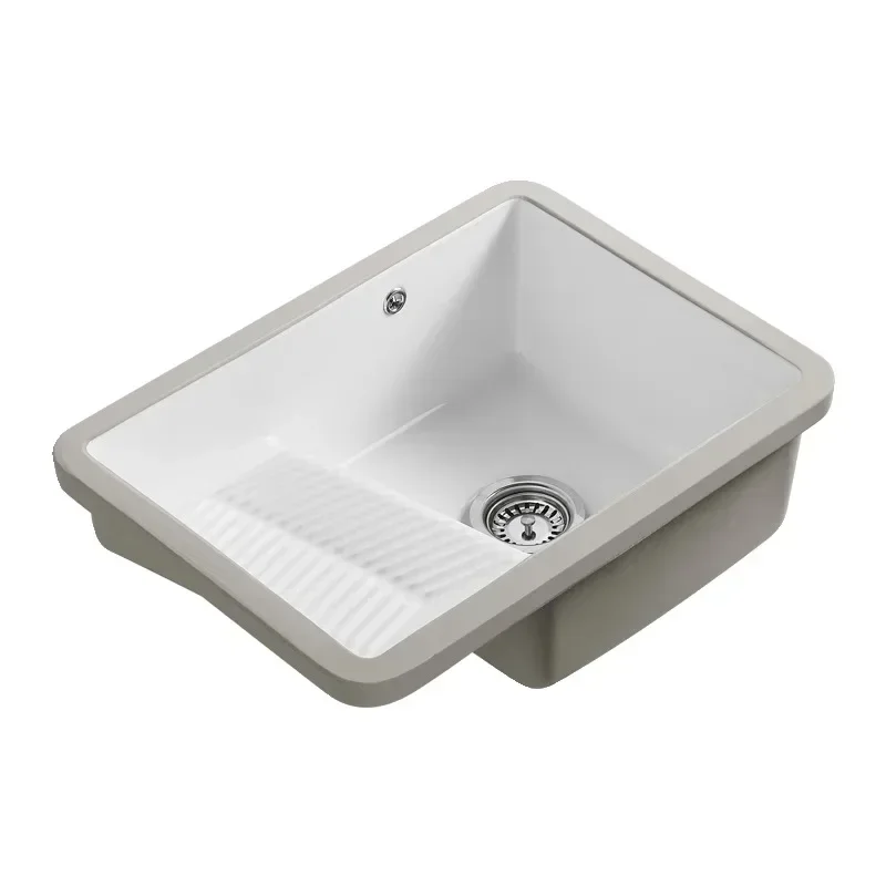 

Undercounter laundry basin with washboard Balcony widening and deepening Household laundry sink