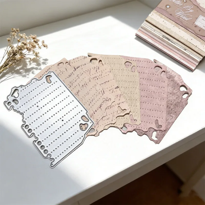 

New DIY Retro Irregular Sticky Notes Embossed Knife Mold For Diary Decoration Greeting Card Gift Making Creative Paper Art Tool