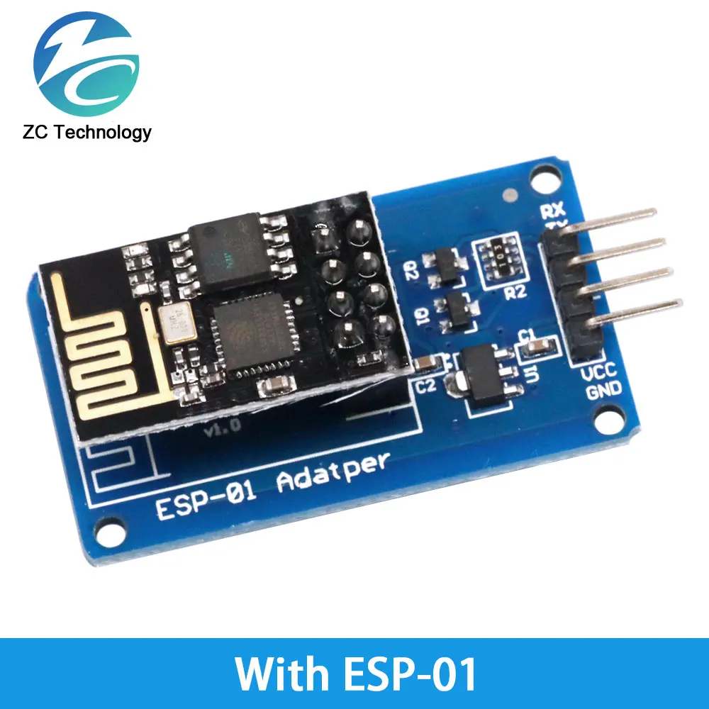 ESP8266 ESP-01 Serial WiFi Wireless Adapter Module 3.3V 5V Esp01 Breakout PCB Adapters Compatible For Arduino